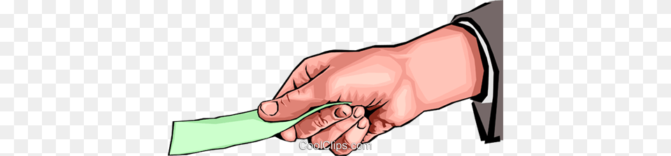Hand Holding Money Royalty Vector Clip Art Illustration, Body Part, Person, Finger, Baby Free Png