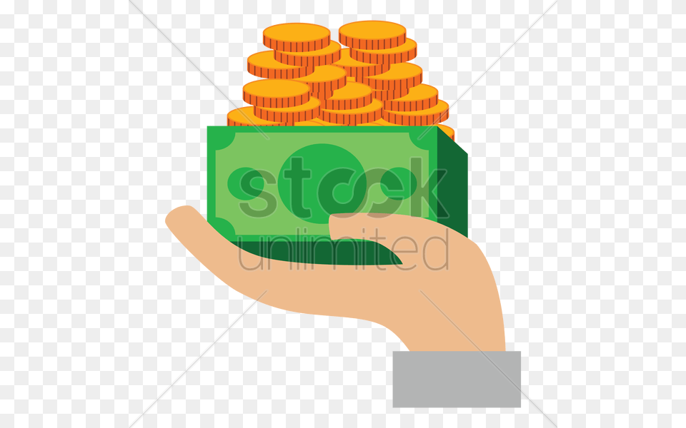 Hand Holding Money Vector Image Free Png