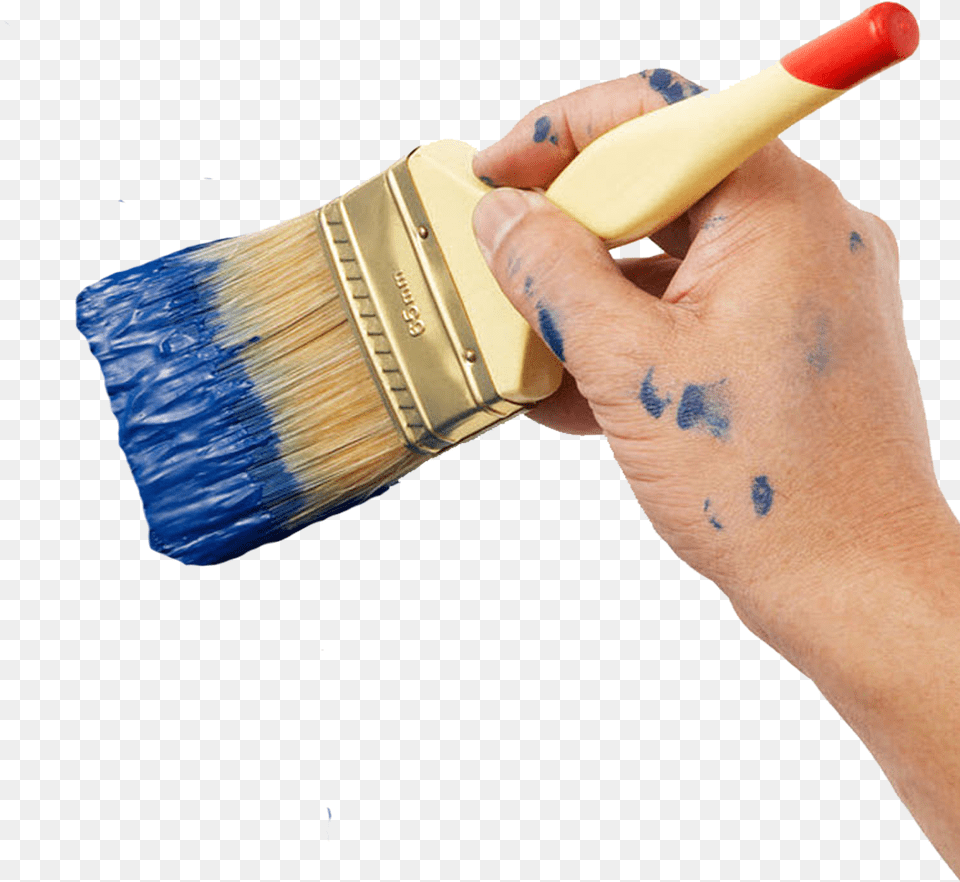 Hand Holding Paint Brush, Device, Tool Free Png Download