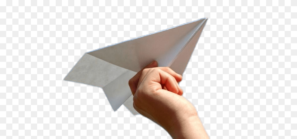 Hand Holding Paper Plane, Art, Baby, Person, Origami Png