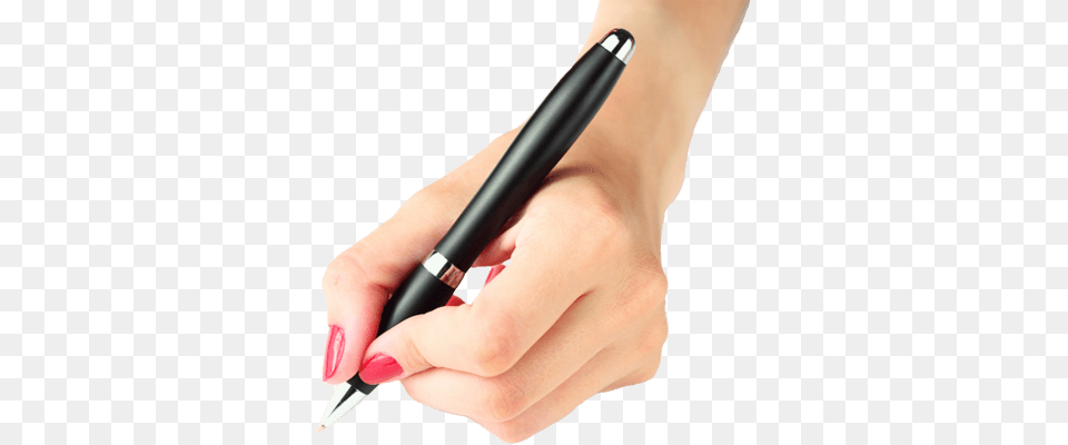 Hand Holding Pen Woman Free Transparent Png