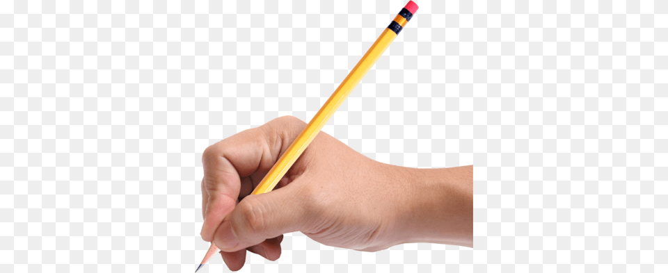 Hand Holding Pencil Hand Holding A Pencil, Baton, Stick, Person Png