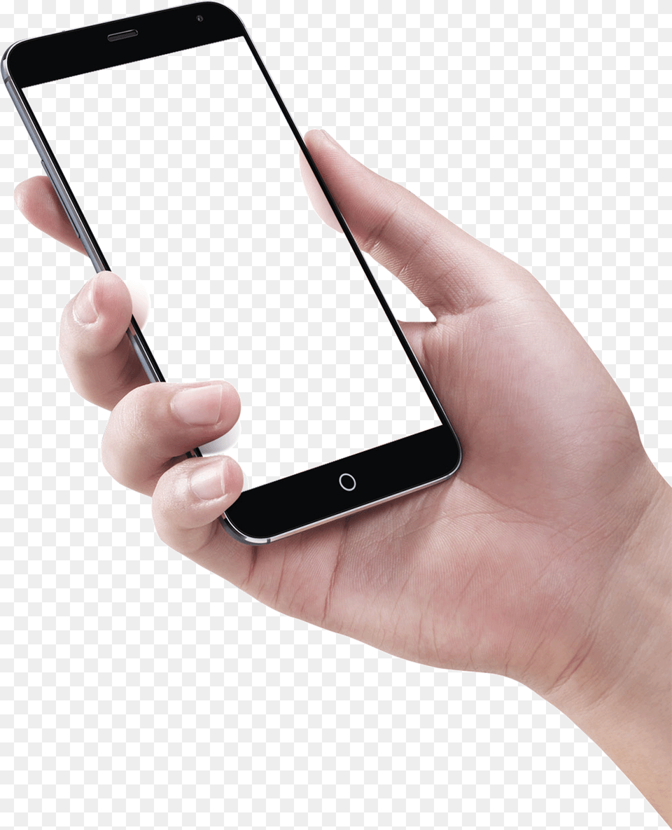 Hand Holding Phone Free Mobile In Hand, Electronics, Iphone, Mobile Phone Png Image
