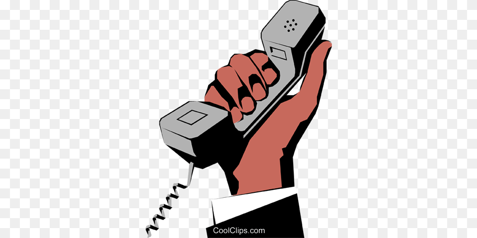 Hand Holding Phone Royalty Vector Clip Art Illustration Mo Segurando Telefone, Electronics, Mobile Phone Png