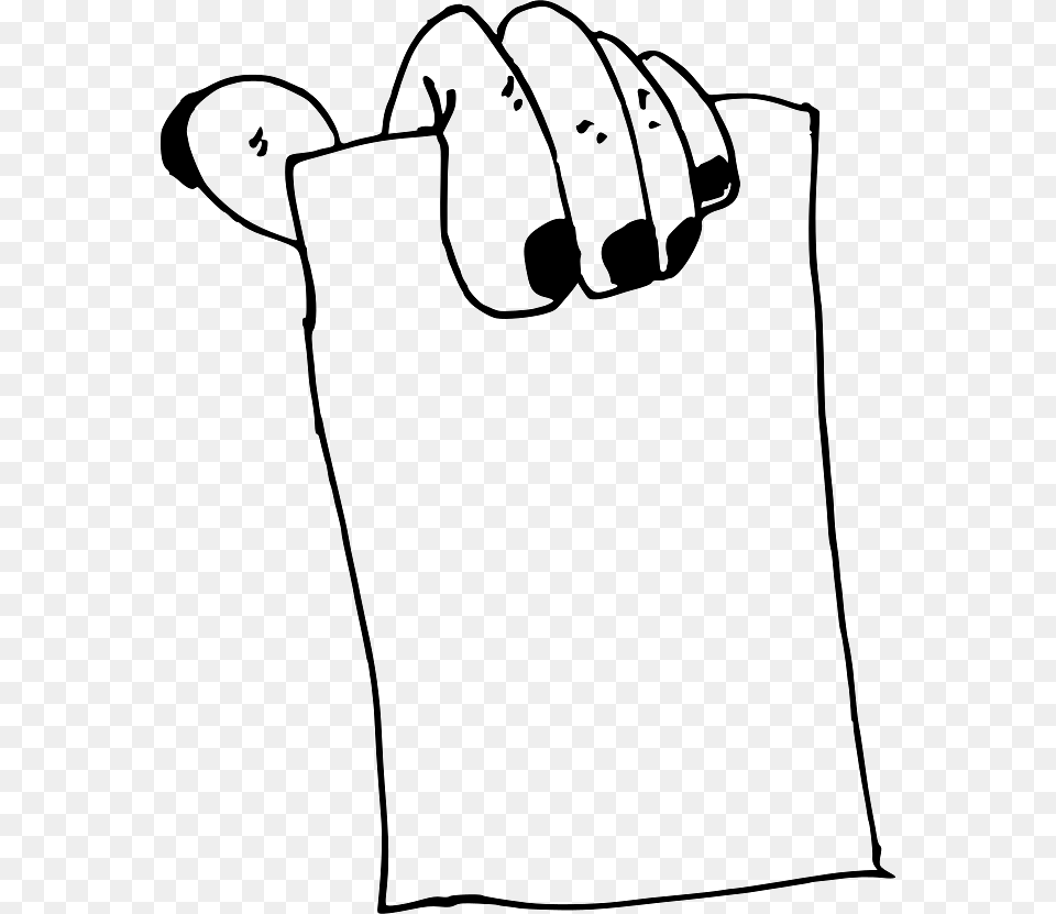 Hand Holding Piece Of Paper, Bag, Body Part, Person, Ammunition Free Png Download