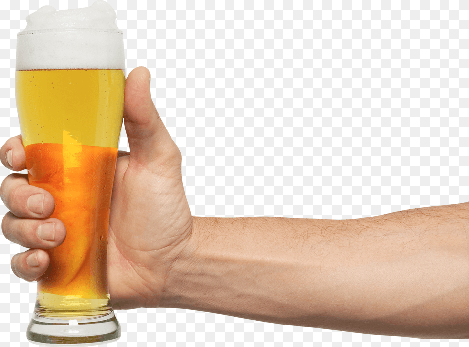 Hand Holding Pint Beer, Alcohol, Beer Glass, Beverage, Glass Free Transparent Png