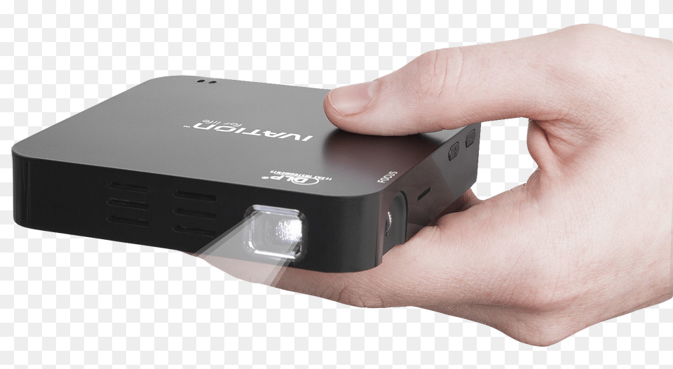 Hand Holding Pocket Projector Image, Electronics Png