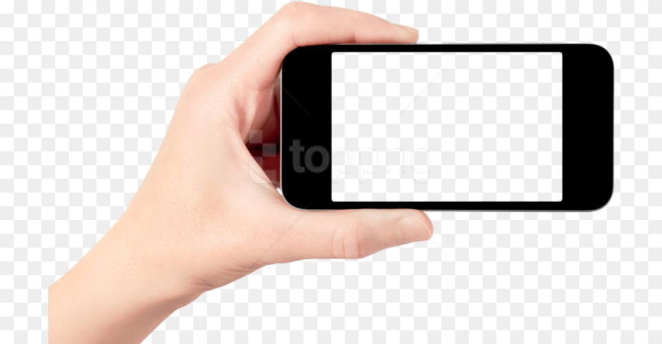 Hand Holding Smartphone Images Transparent Hand Holding Phone, Electronics, Mobile Phone, Adult, Female Free Png Download