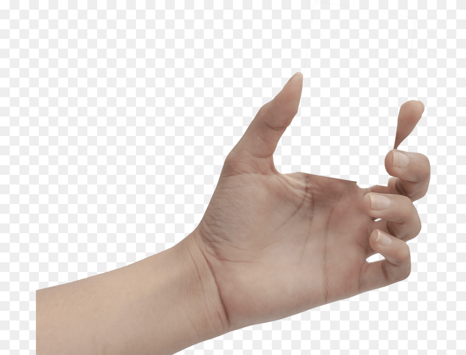 Hand Holding Something Transparent Business Card Hand, Body Part, Finger, Person, Wrist Png