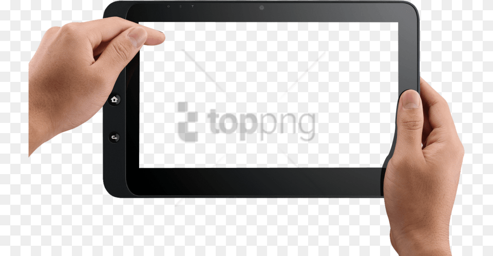 Hand Holding Tablet Images Background Hand Holding Ipad, Computer, Electronics, Tablet Computer Free Png
