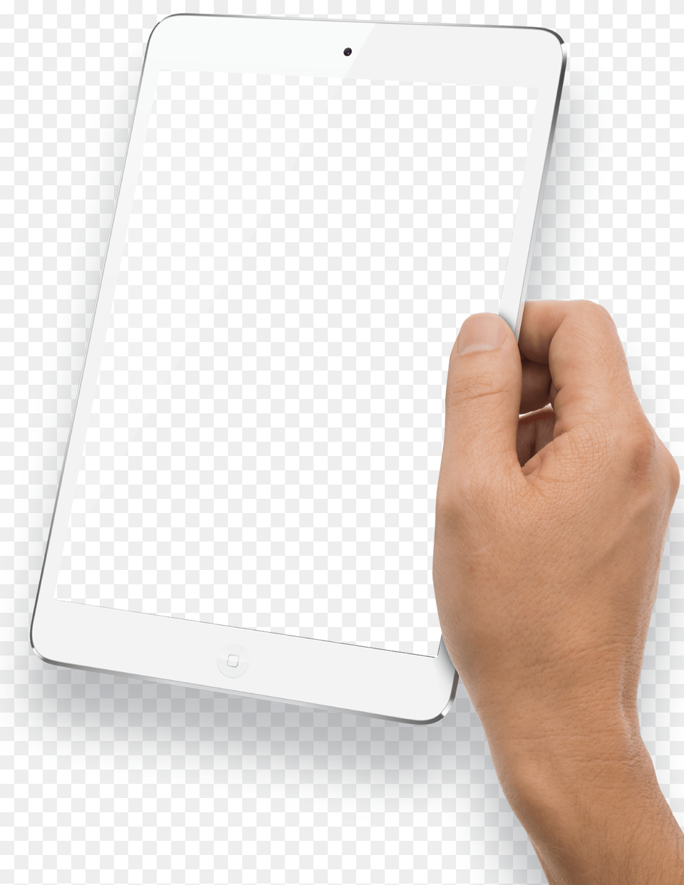 Hand Holding White Tablet Computer, Electronics, Tablet Computer Png Image