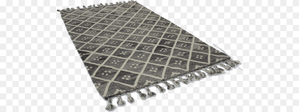 Hand Hooked Moroccan Trellis Tribal Mapuche Design In Neutral Tones Floor, Home Decor, Rug Free Png Download