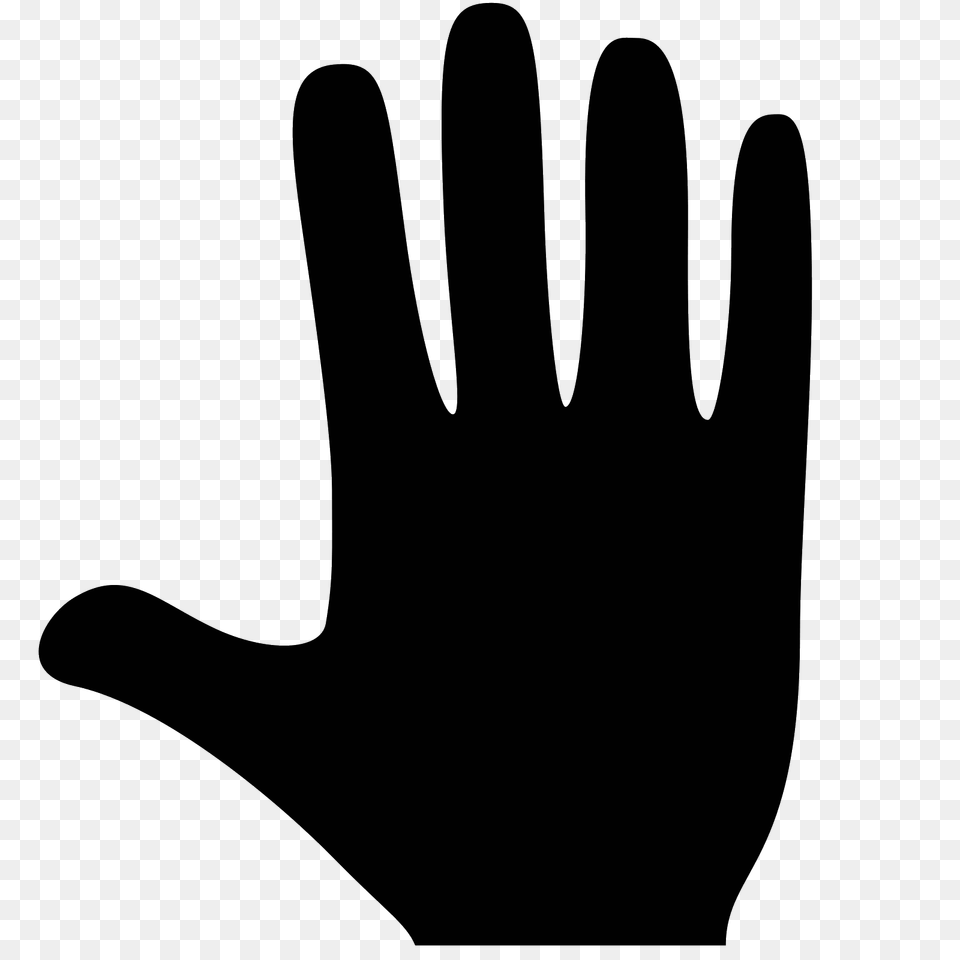 Hand Icon, Gray Free Transparent Png