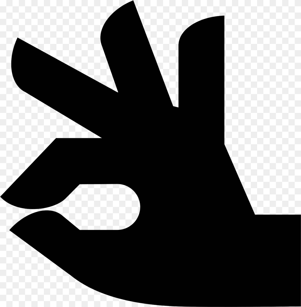Hand Icon Clipart Ok Hand Icon, Gray Free Transparent Png