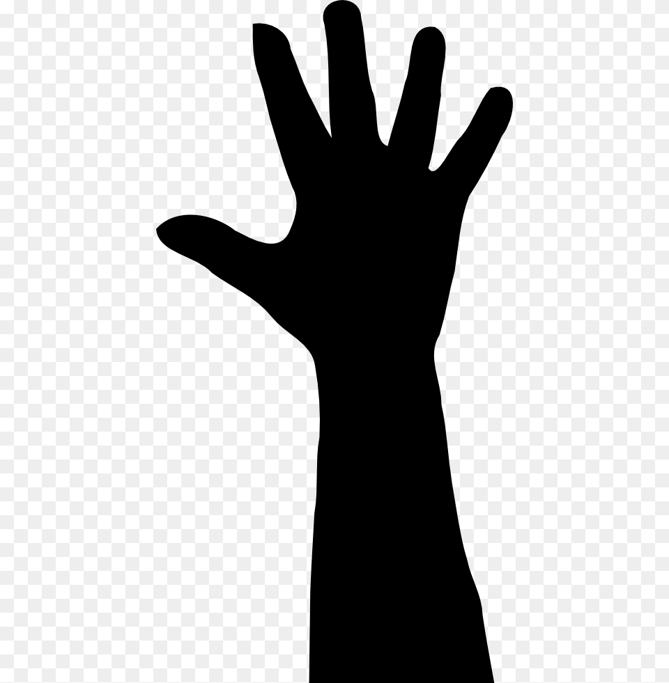 Hand Images Clip Art Clipart Image, Silhouette, Clothing, Glove, Body Part Free Png Download