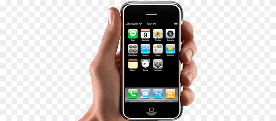 Hand Iphone, Electronics, Mobile Phone, Phone Free Png Download