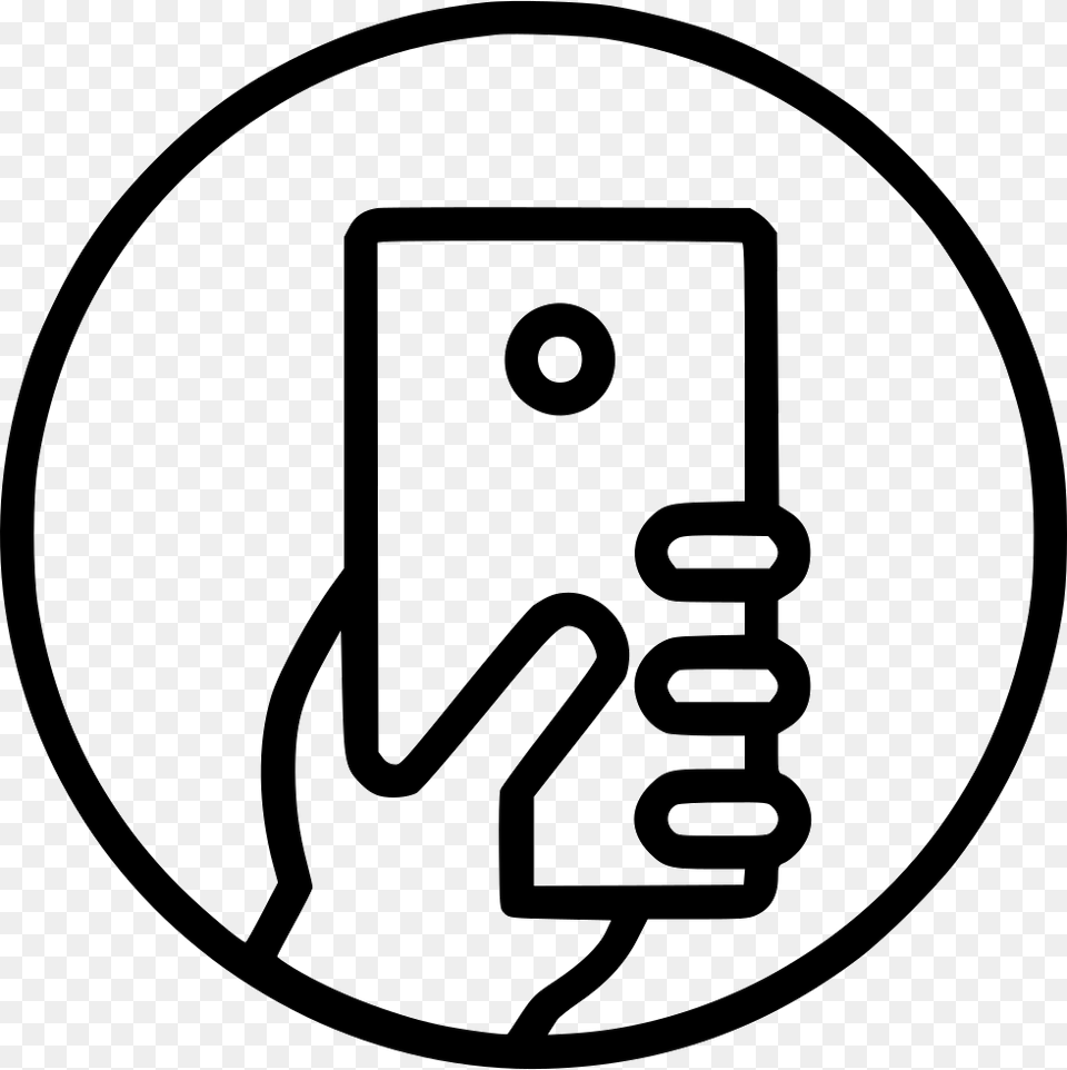 Hand Iphone Smartphone Touch Phone Mobile Iphone Hand Icon, Electronics, Ammunition, Grenade, Weapon Free Png