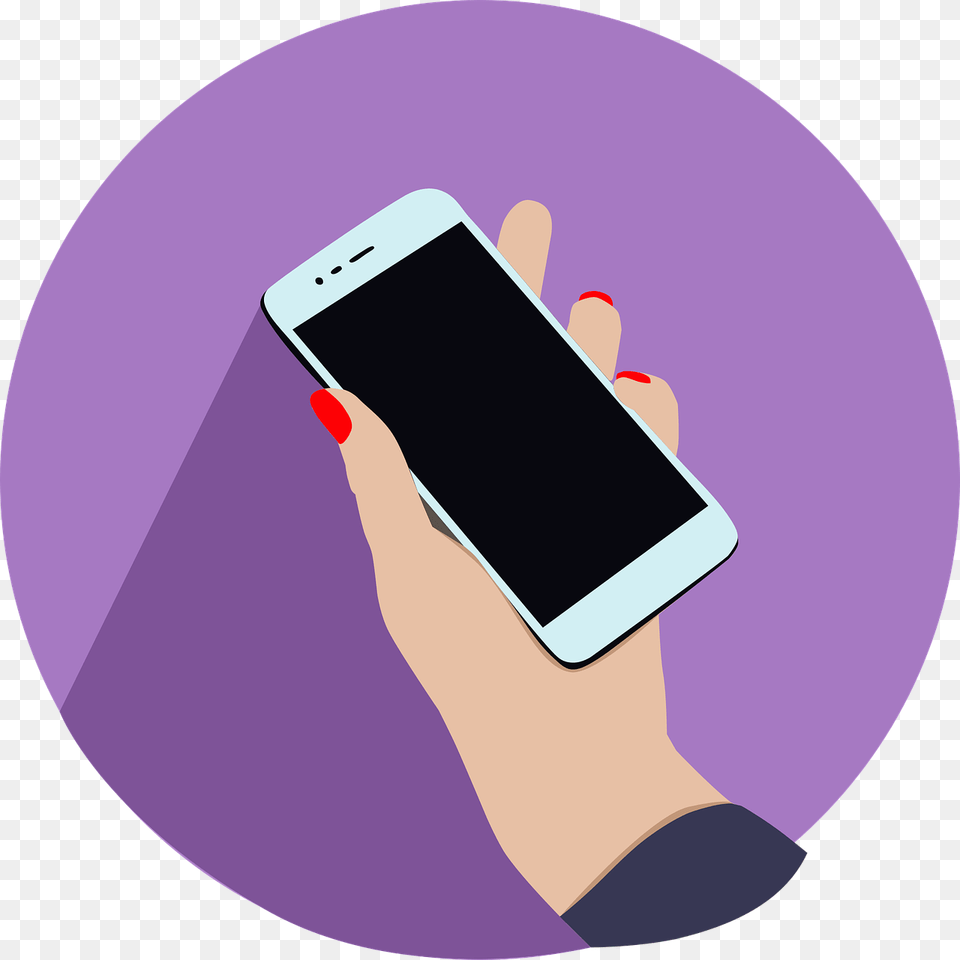Hand Iphone Smartphone Vector Graphic On Pixabay Tablet Pc, Electronics, Mobile Phone, Phone Free Png Download
