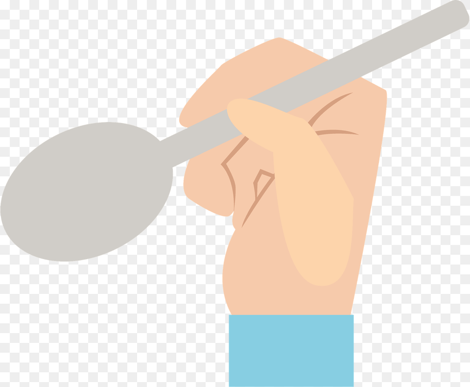 Hand Is Holding A Spoon Clipart, Cutlery Png Image