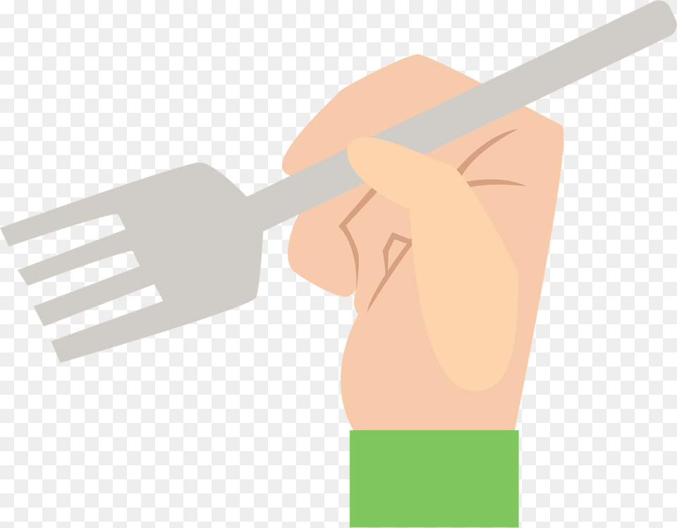 Hand Is Holding Fork Clipart, Cutlery Free Transparent Png