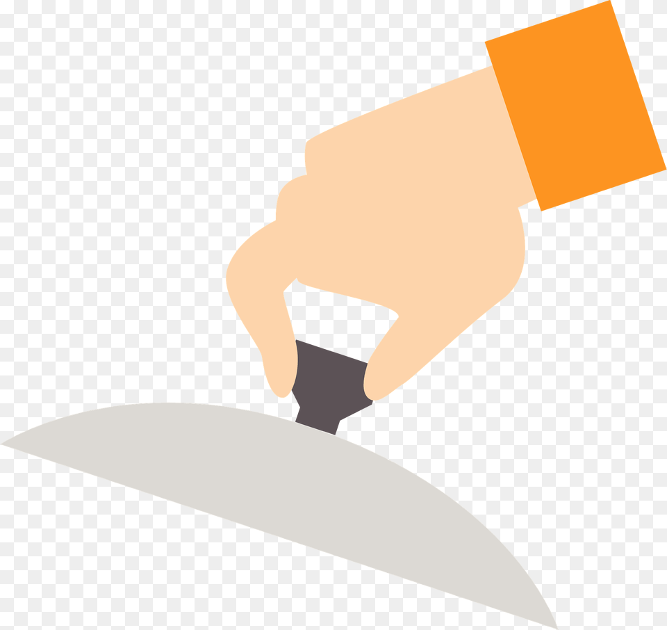 Hand Is Lifting A Cooking Lid Clipart, Device, Tool, Trowel Free Png Download