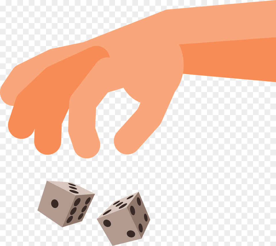 Hand Is Throwing Dice Clipart, Game, Body Part, Person Png Image