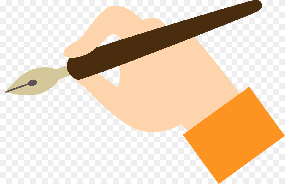 Hand Is Writing With A Fountain Pen Clipart, Cleaning, Person Free Transparent Png