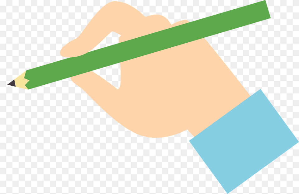 Hand Is Writing With A Pencil Clipart Free Transparent Png