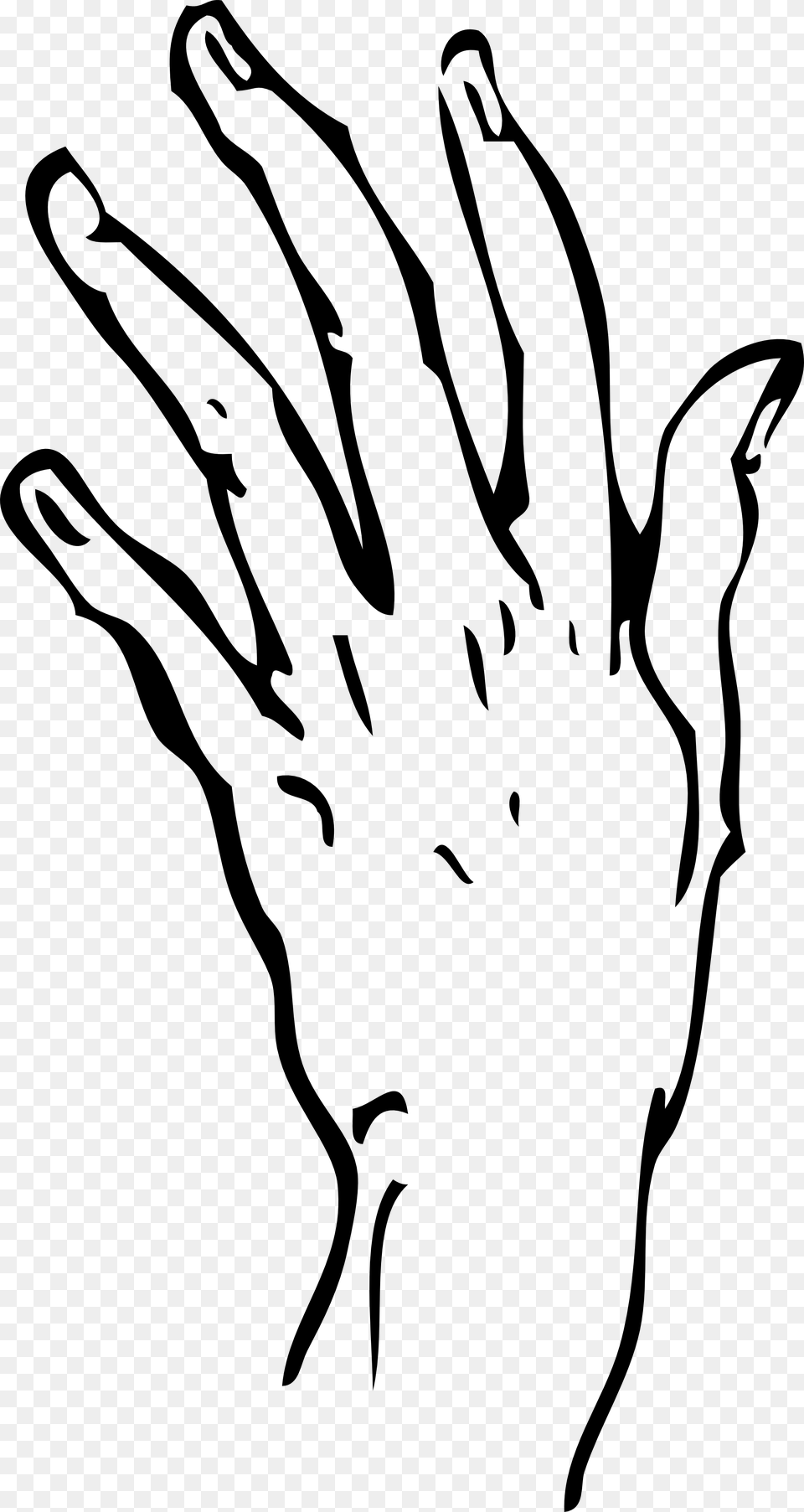 Hand Line Art, Stencil, Clothing, Glove, Weapon Png