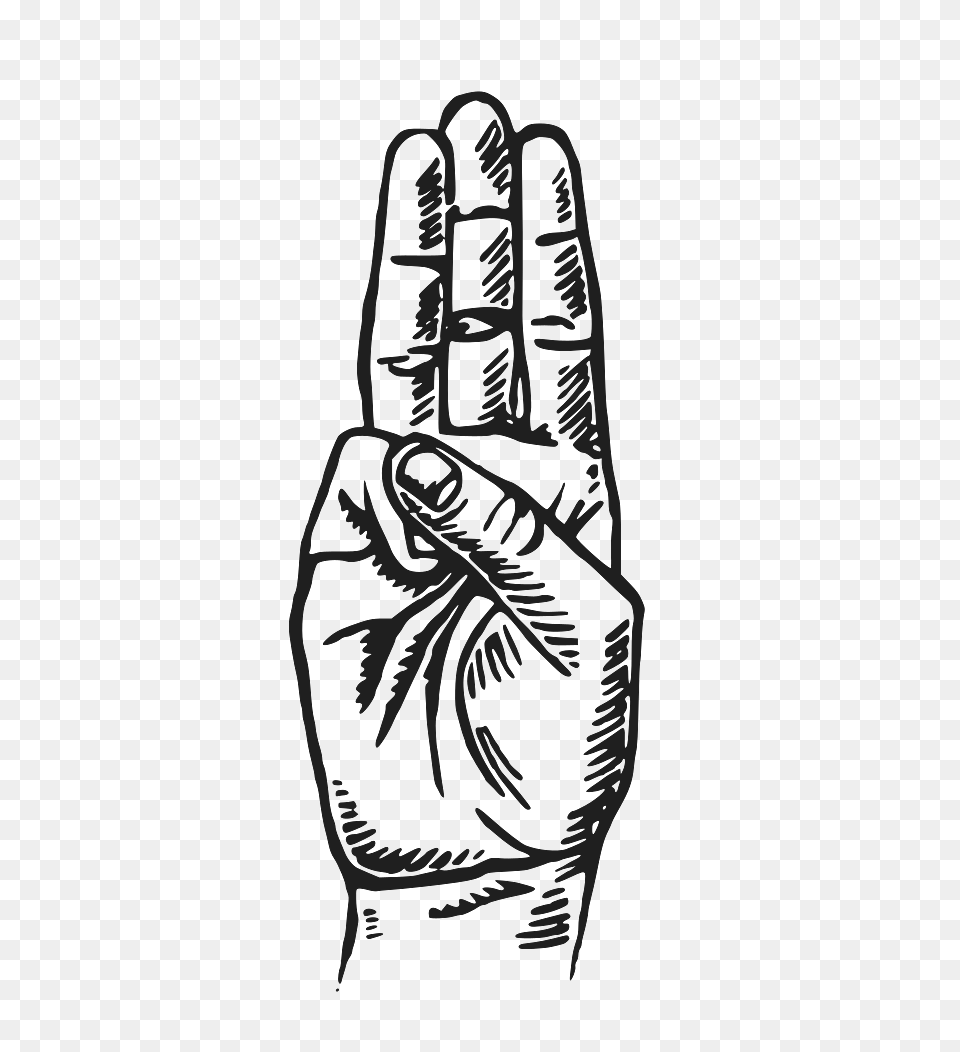 Hand Making Scouts Sign, Body Part, Finger, Person, Fist Free Transparent Png