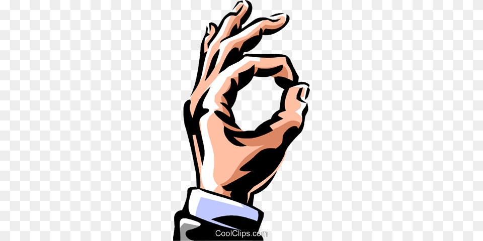 Hand Making The Ok Sign Royalty Vector Clip Art, Body Part, Person, Finger, Adult Free Png