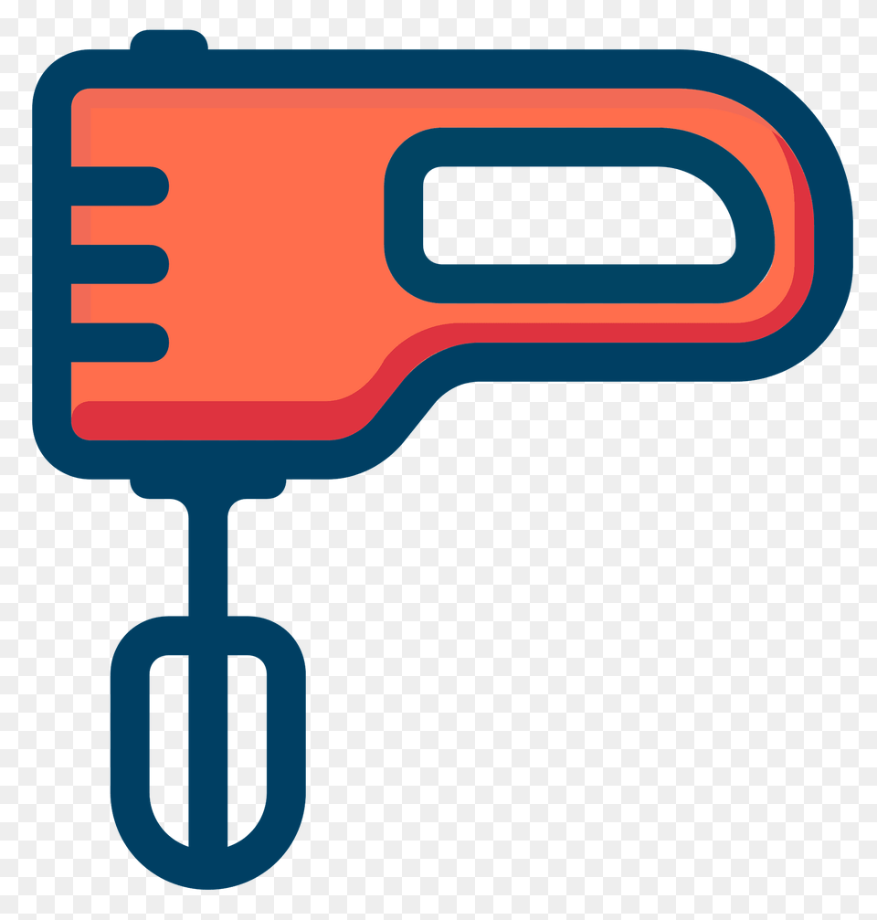 Hand Mixer Outlined In Blue Clipart, Gas Pump, Machine, Pump, Device Png Image
