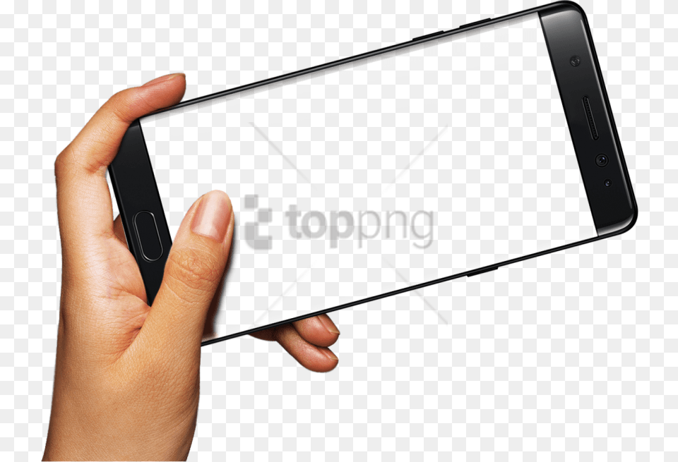 Hand Mobile Frame With Transparent Smart Phone Frame, Electronics, Mobile Phone, Texting, Iphone Png Image