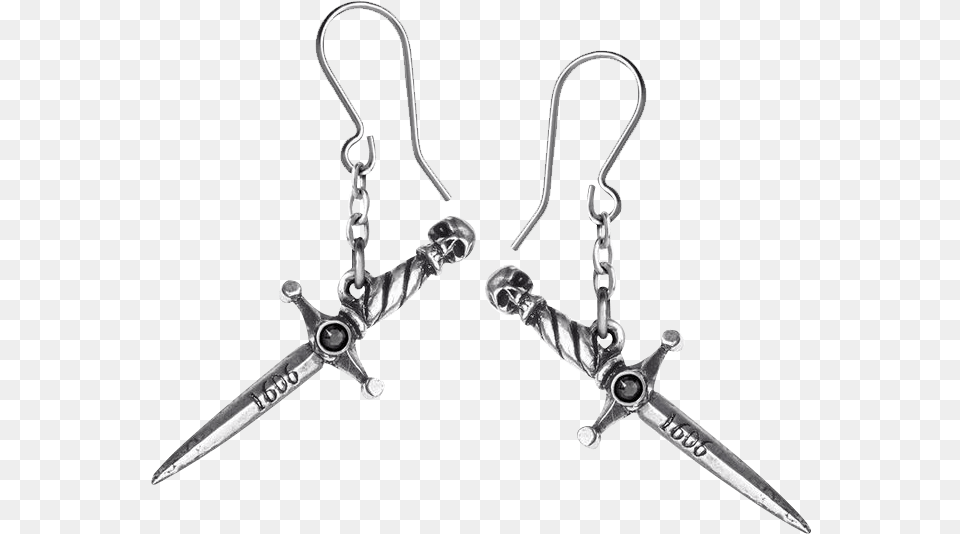 Hand Of Macbeth Earrings Earring, Accessories, Blade, Dagger, Jewelry Free Png Download