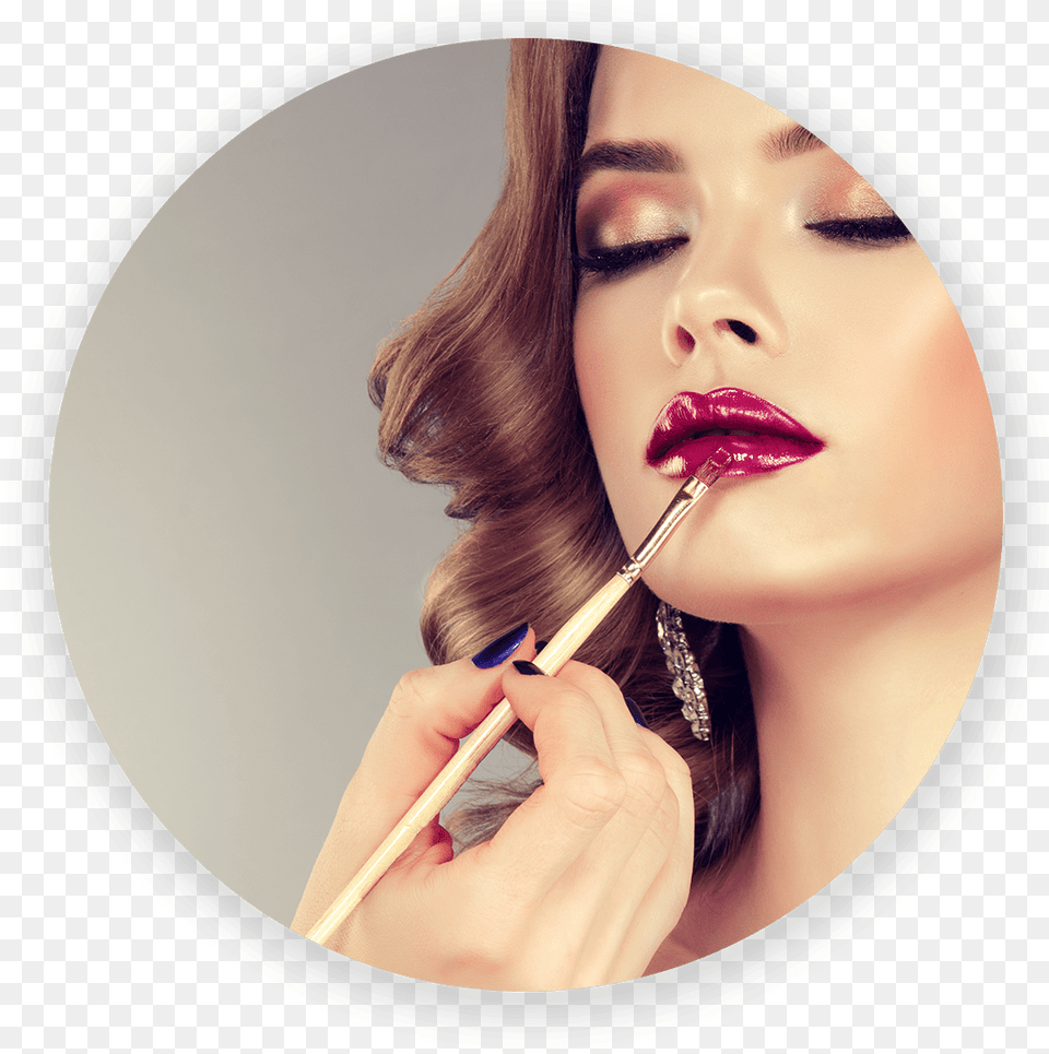 Hand Of Make Up Master Painting Lips Of Young Beautiful Maquillage Ftes De Fin D Anne, Adult, Person, Woman, Female Free Transparent Png