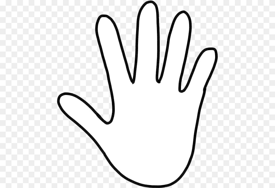 Hand Outline Handprint Cliparts History Transparent Hand Outline, Clothing, Glove, Accessories, Bag Free Png Download