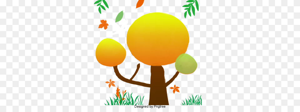 Hand Painted Autumn Tree Vectors And Clipart For Free, Food, Fruit, Plant, Produce Png