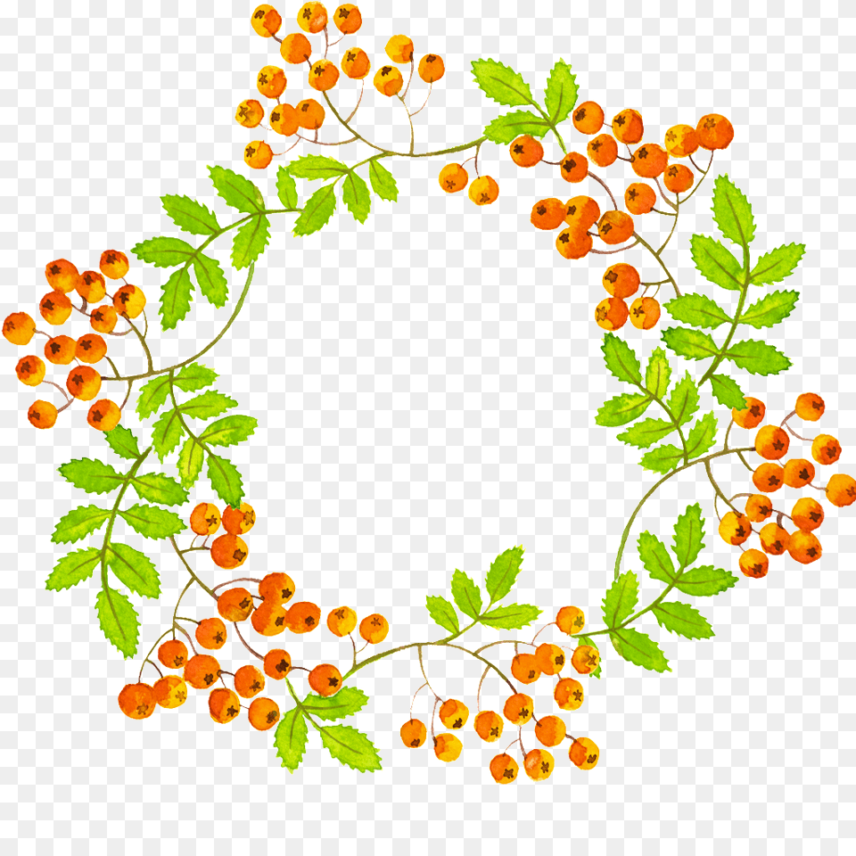 Hand Painted Beautiful Green Leaf Wreath Vector, Plant, Art, Floral Design, Pattern Free Transparent Png