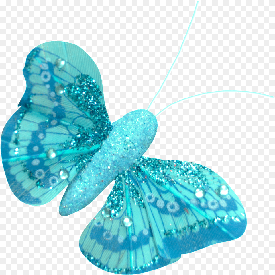 Hand Painted Blue Butterfly Adonis Blue, Turquoise, Accessories, Animal, Insect Free Png