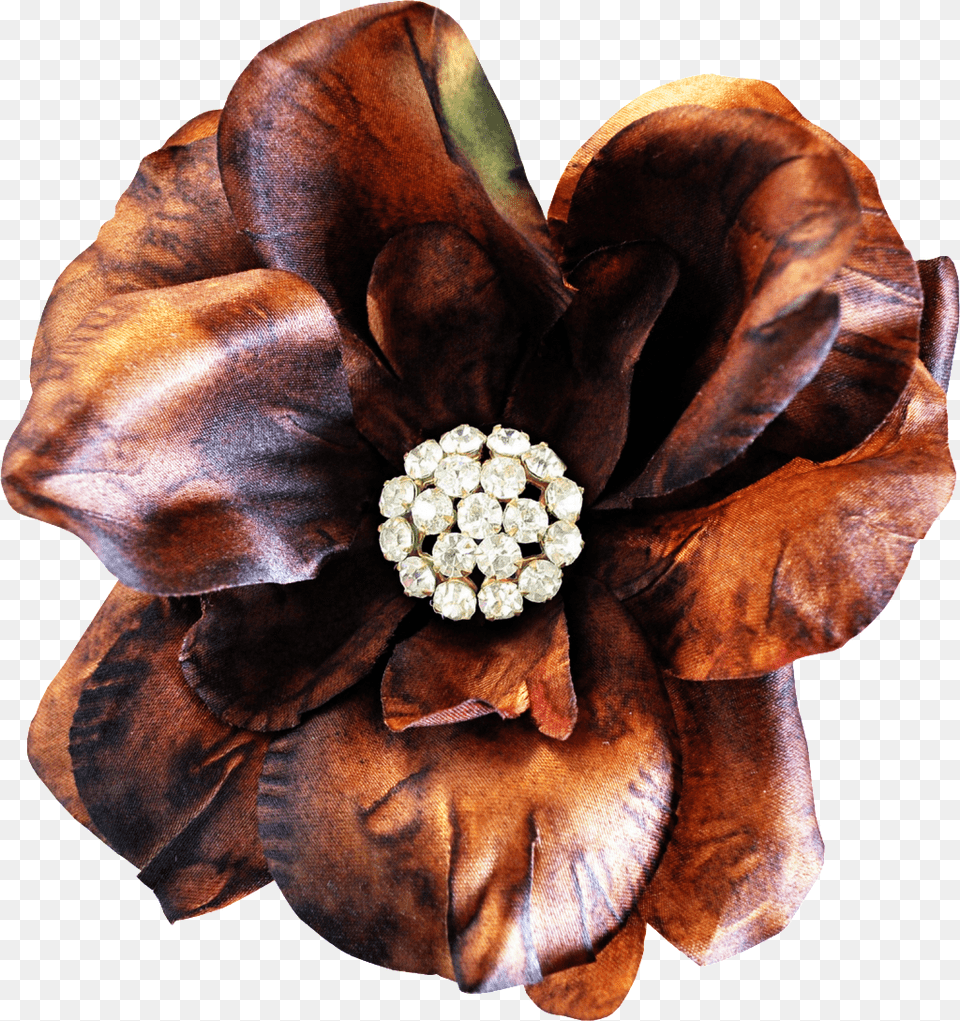 Hand Painted Brown Realistic Flower Transparent Artificial Flower, Accessories, Brooch, Jewelry, Wedding Free Png Download