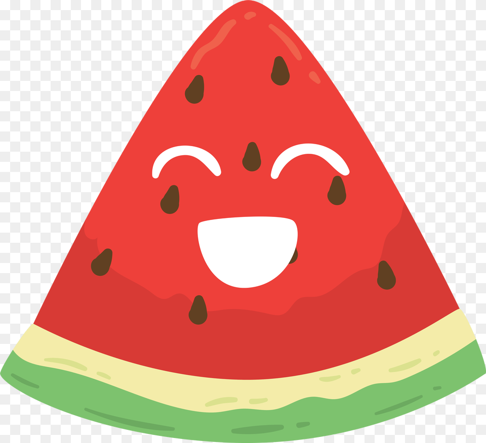 Hand Painted Cartoon Cute Watermelon Decorative Cartoon Transparent Watermelon, Plant, Food, Fruit, Produce Free Png Download