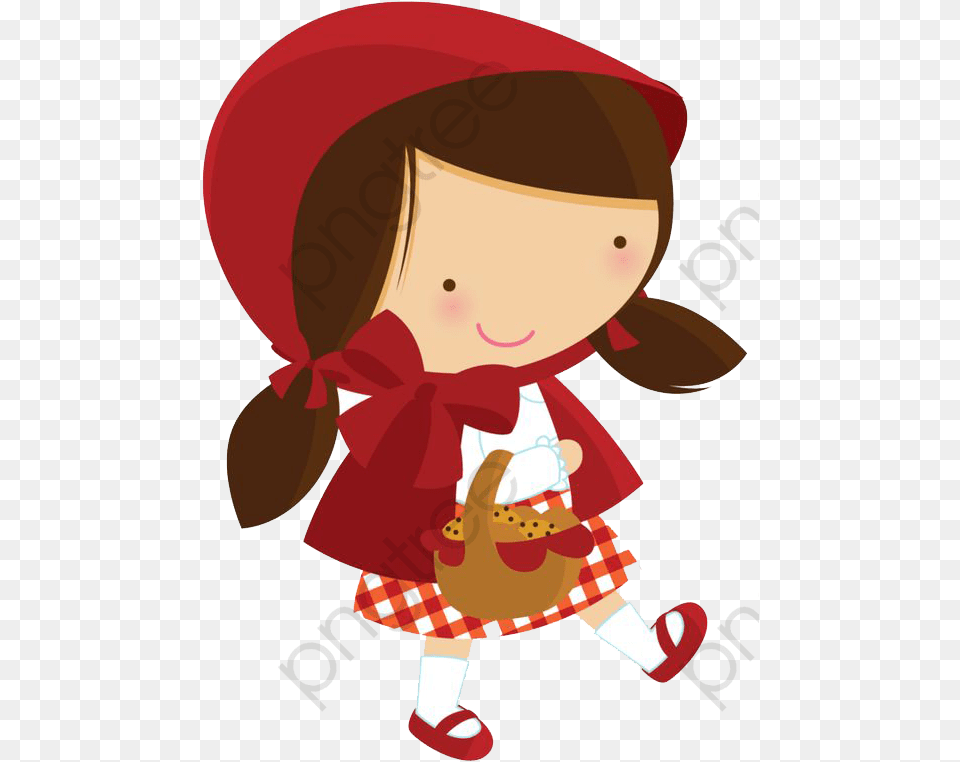 Hand Painted Cartoon Little Chapeuzinho Vermelho Para Imprimir, Clothing, Hat, Bonnet, Baby Free Png