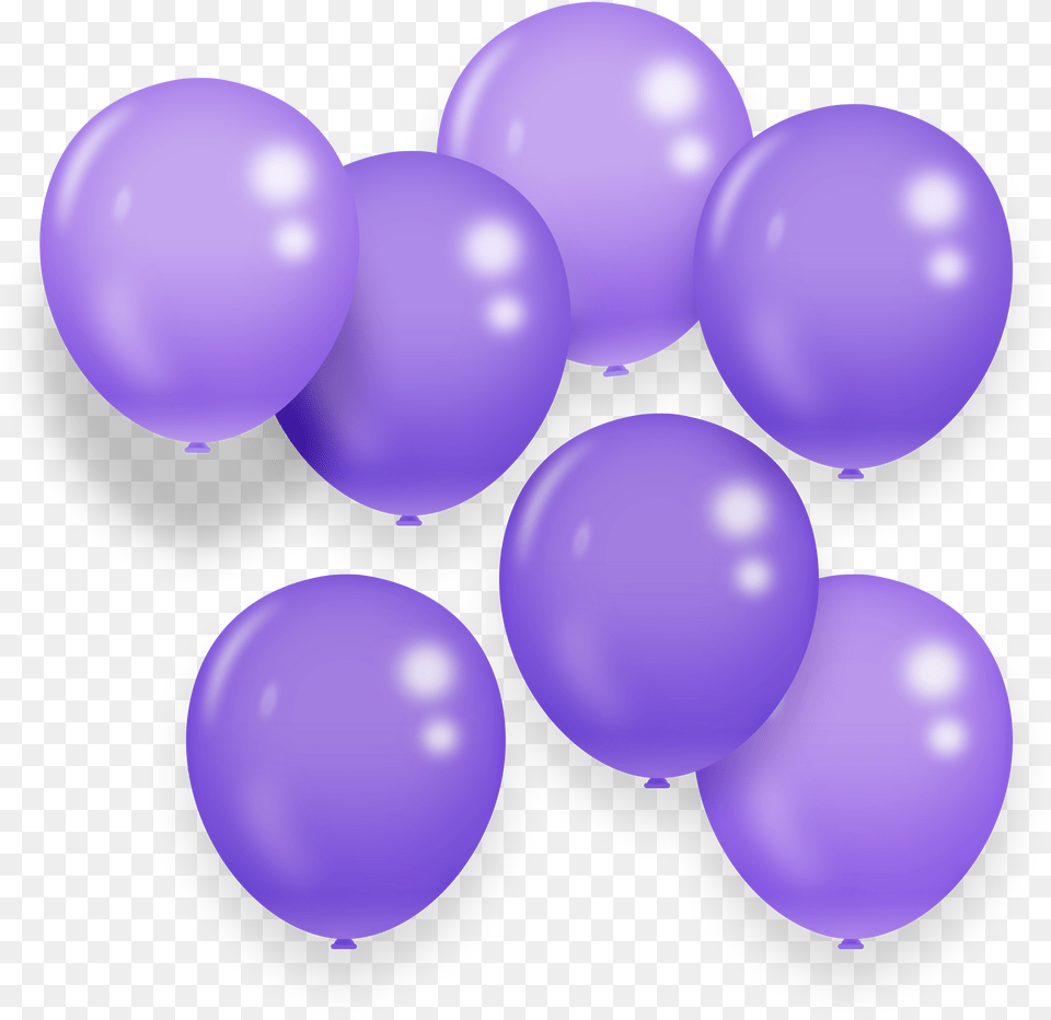 Hand Painted Cartoon Purple Balloon Decoration Vector Purple, Sphere Free Png Download