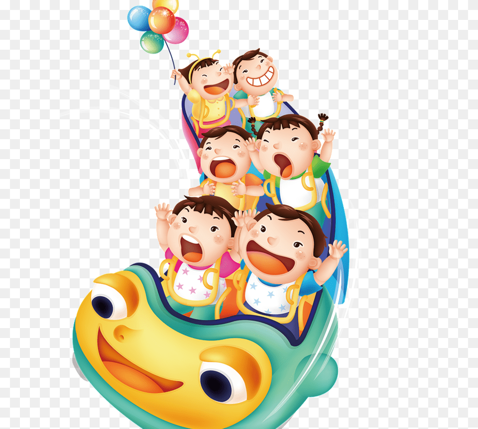 Hand Painted Children S Transparent For Roller Coaster Ride Free, People, Person, Baby, Face Png