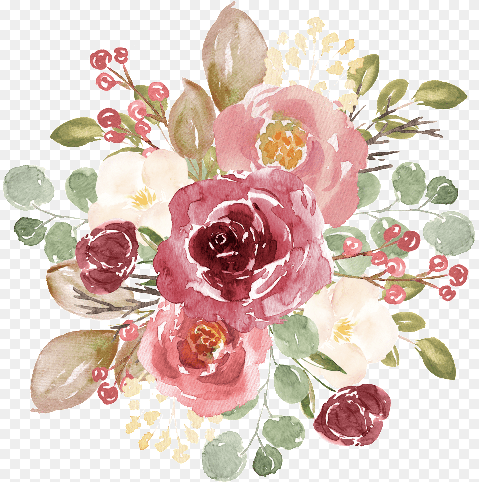 Hand Painted Classical Aesthetic Peony Flower Transparent Rose Gold Flower, Art, Floral Design, Flower Arrangement, Flower Bouquet Png Image