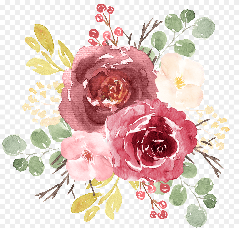 Hand Painted Classical Big Peony Flower Transparent Transparent Watercolor Rose, Art, Floral Design, Graphics, Pattern Free Png
