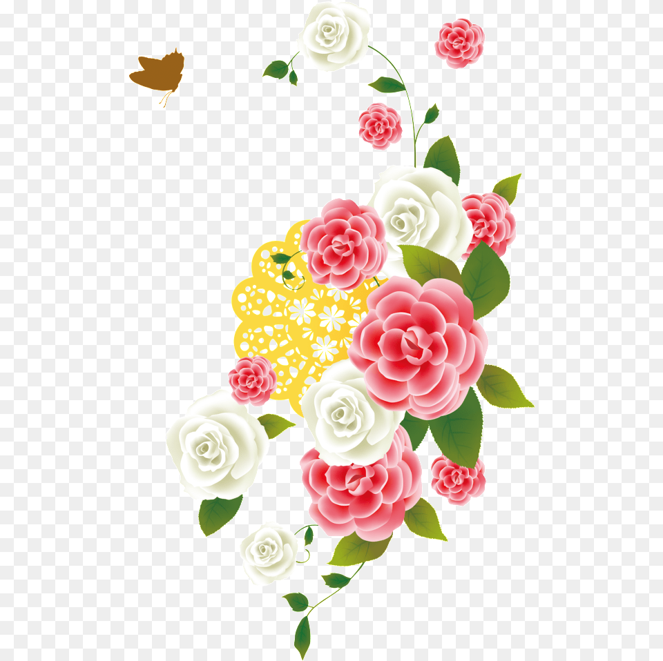 Hand Painted Flower Pattern Flower, Art, Floral Design, Graphics, Plant Png Image