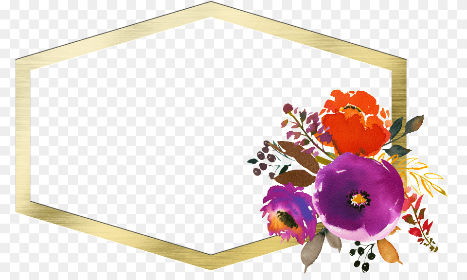 Hand Painted House Frame Transparent Portable Network Graphics, Plant, Flower, Flower Arrangement, Flower Bouquet Png Image