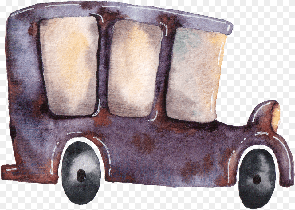 Hand Painted Old Shanghai Period Car Transparent Car, Transportation, Vehicle Png Image