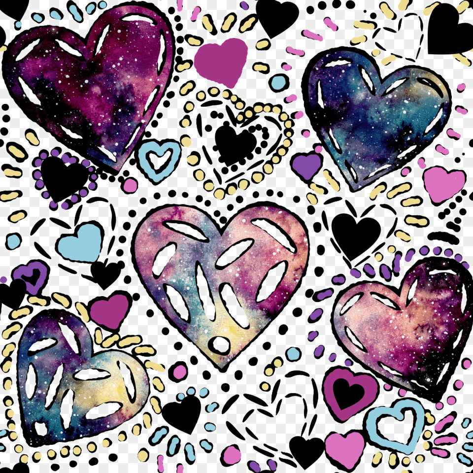 Hand Painted Purple Watercolor Love Background Watercolor Painting, Art, Collage, Heart, Face Png Image